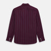 View 12 of product Dark Burgundy Track Stripe Windsor Shirt 19