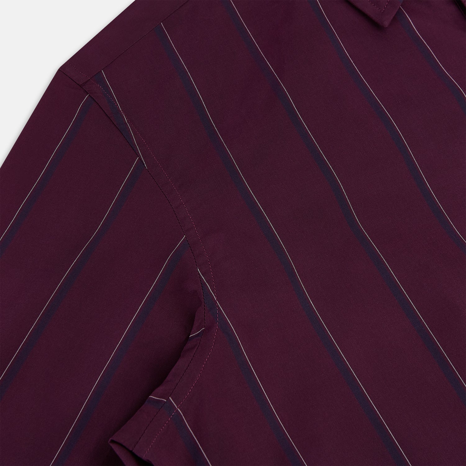 View 7 of product Dark Burgundy Track Stripe Windsor Shirt 19