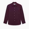 View 10 of product Dark Burgundy Track Stripe Windsor Shirt 19