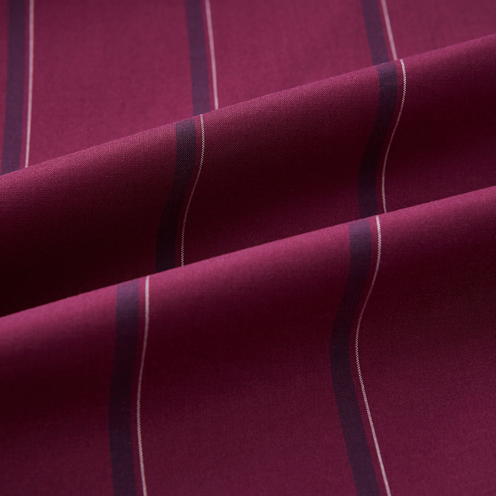 Wine Track Stripe Windsor Shirt 19
