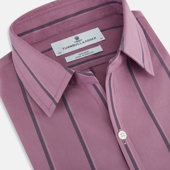 Antique Pink Track Stripe Windsor Shirt Image 1