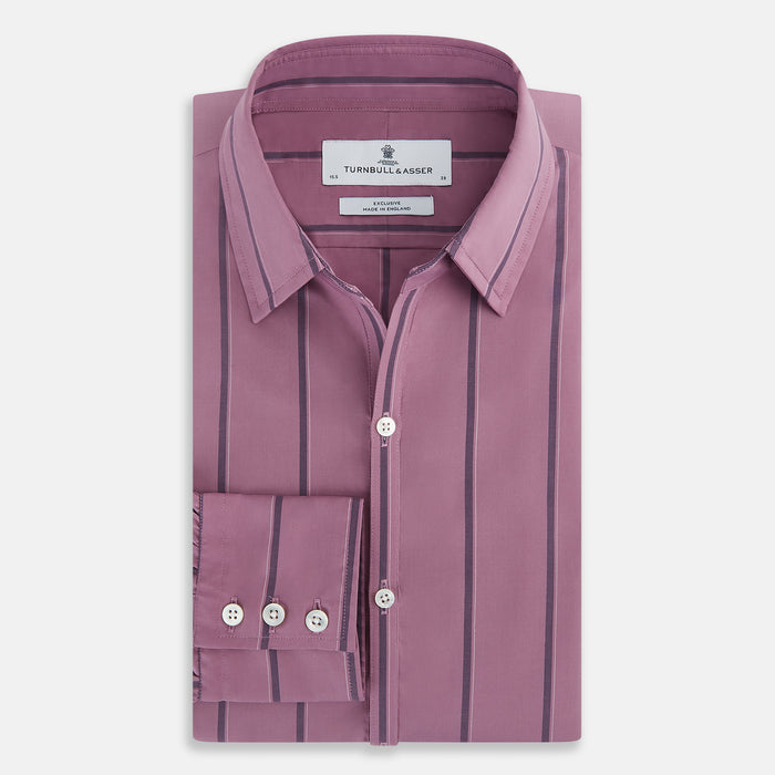 Antique Pink Track Stripe Windsor Shirt Image 4