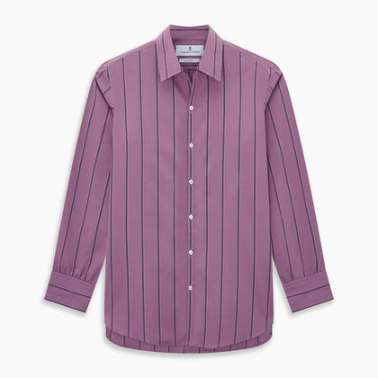 Online Exclusive · Antique Pink Track Stripe Windsor Shirt Image 8