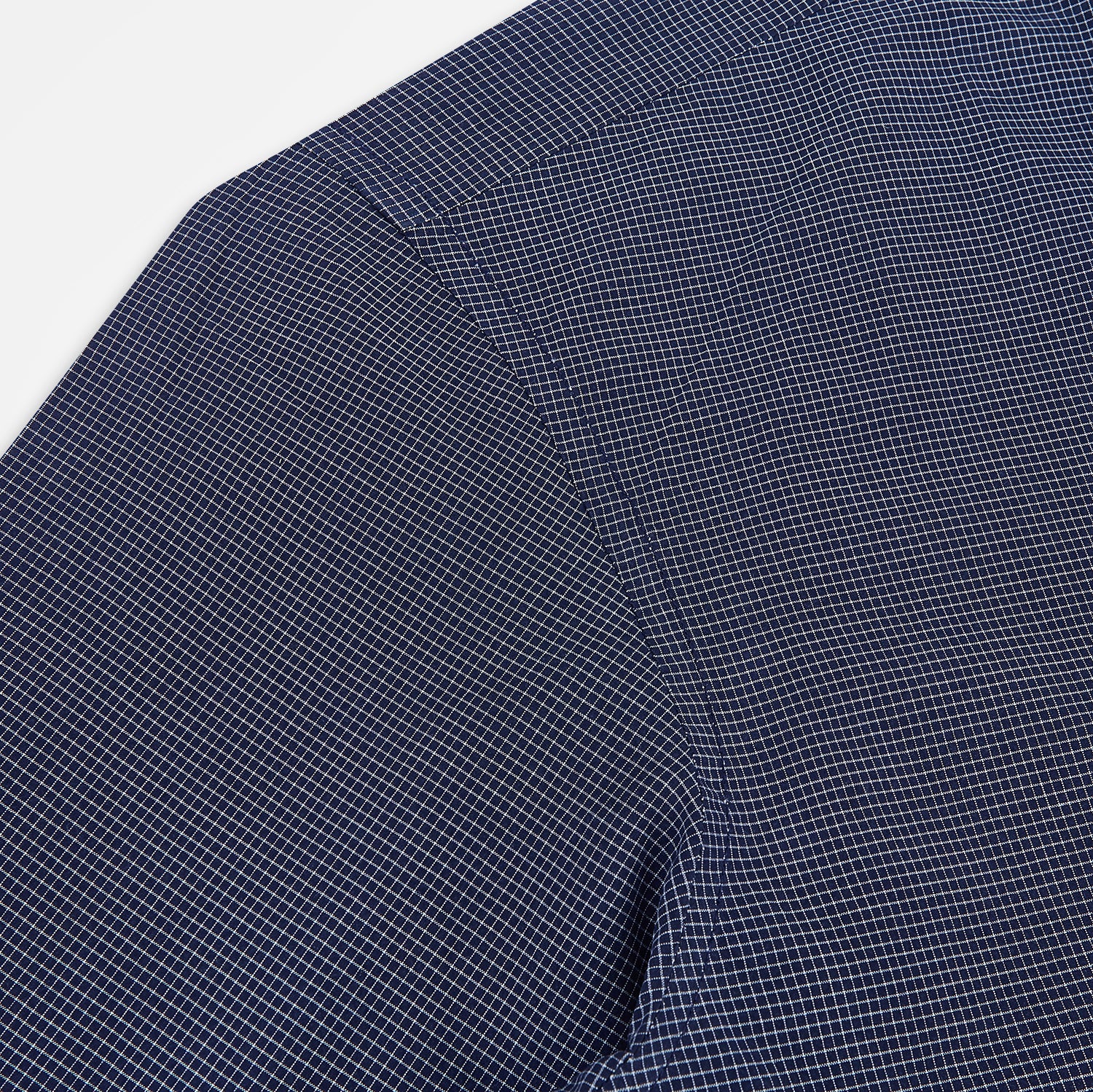 View 6 of product Pale Blue and Navy Pin Check Windsor Shirt 19