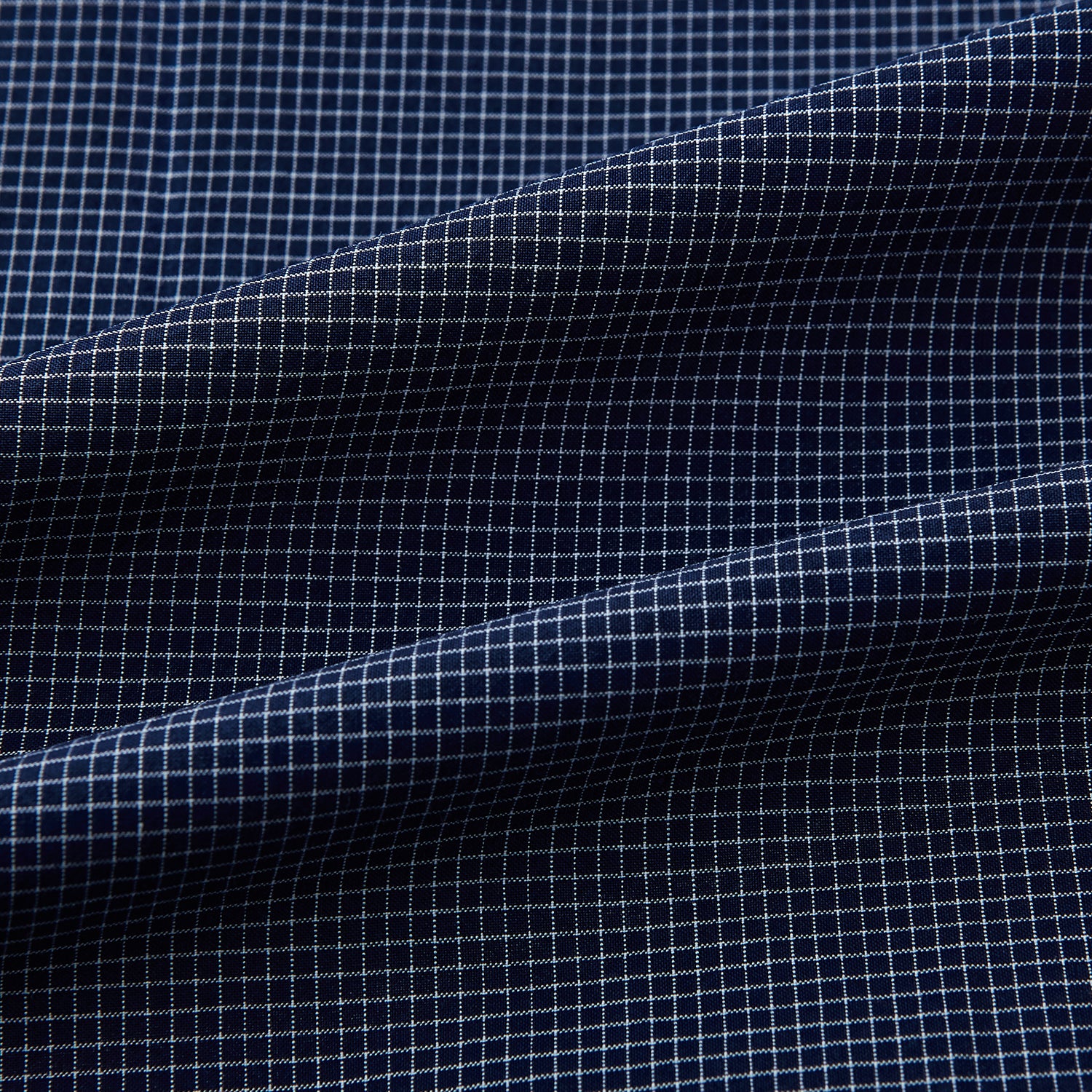 View 8 of product Pale Blue and Navy Pin Check Windsor Shirt 19