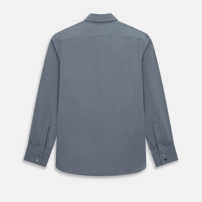Grey Pinstripe Windsor Shirt Image 2