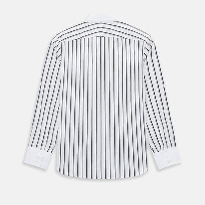 SHIRTS RF WH WINDSOR OPEN CLR WH 3BC NAVY STRIPE Image 2
