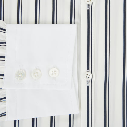 SHIRTS RF WH WINDSOR OPEN CLR WH 3BC NAVY STRIPE Image 3