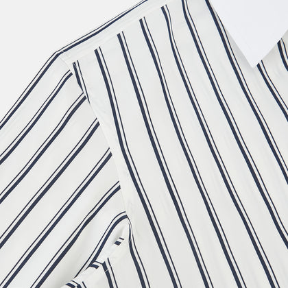 SHIRTS RF WH WINDSOR OPEN CLR WH 3BC NAVY STRIPE Image 5