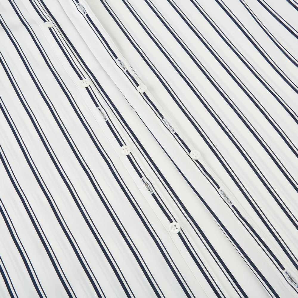 SHIRTS RF WH WINDSOR OPEN CLR WH 3BC NAVY STRIPE 19