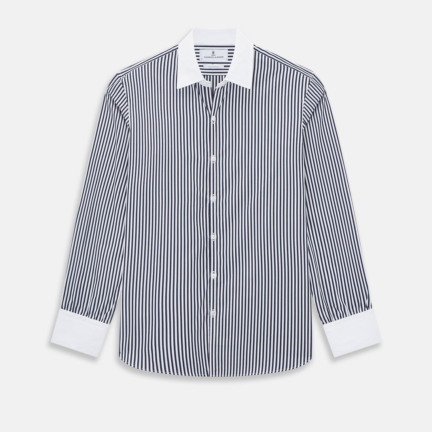 View 1 of product SHIRTS RF WH WINDSOR OPEN CLR WH 3BC NAVY STRIPE 16.5