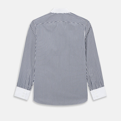 SHIRTS RF WH WINDSOR OPEN CLR WH 3BC NAVY STRIPE Image 2
