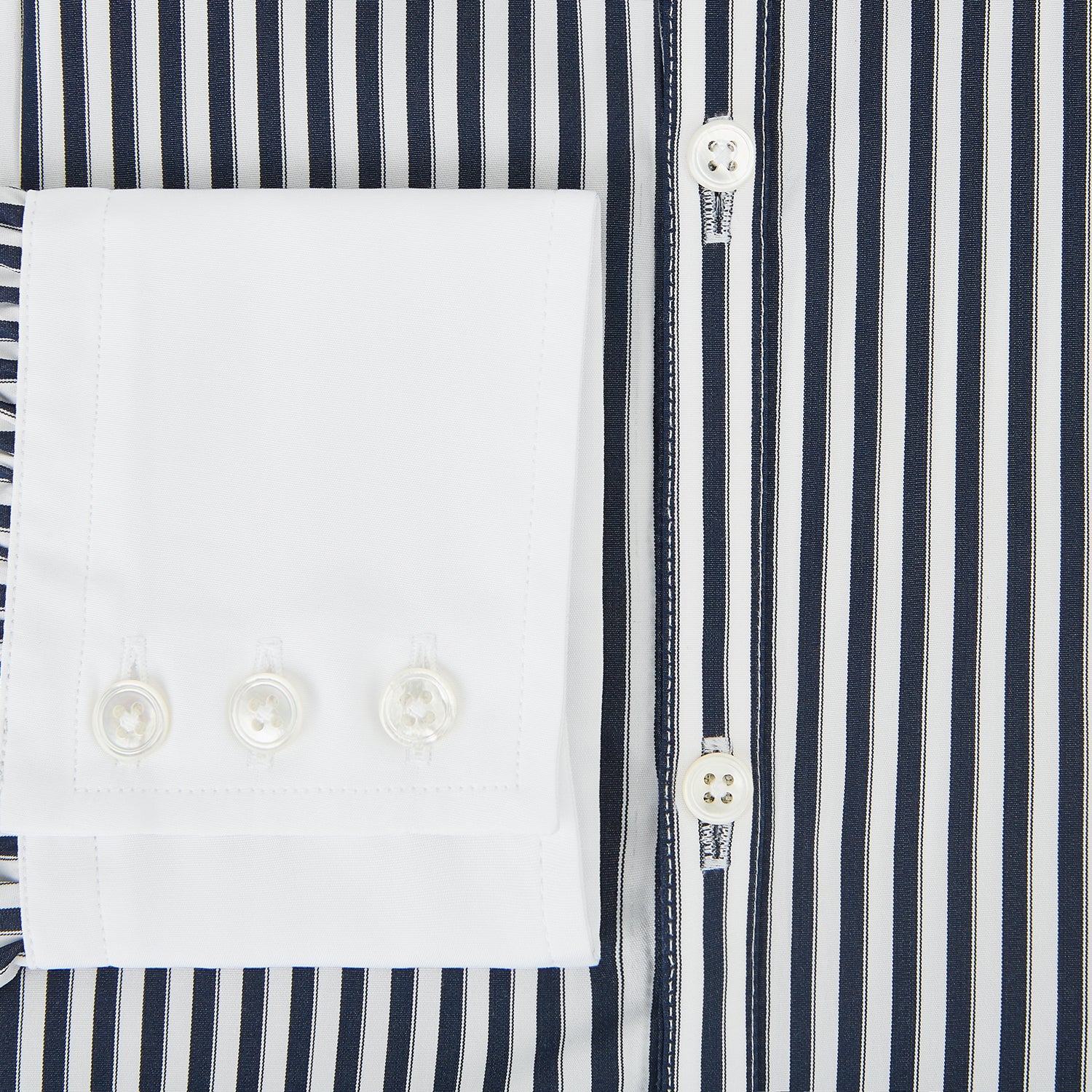 View 4 of product SHIRTS RF WH WINDSOR OPEN CLR WH 3BC NAVY STRIPE 16.5