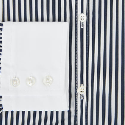 SHIRTS RF WH WINDSOR OPEN CLR WH 3BC NAVY STRIPE Image 3