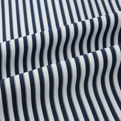 SHIRTS RF WH WINDSOR OPEN CLR WH 3BC NAVY STRIPE Image 7
