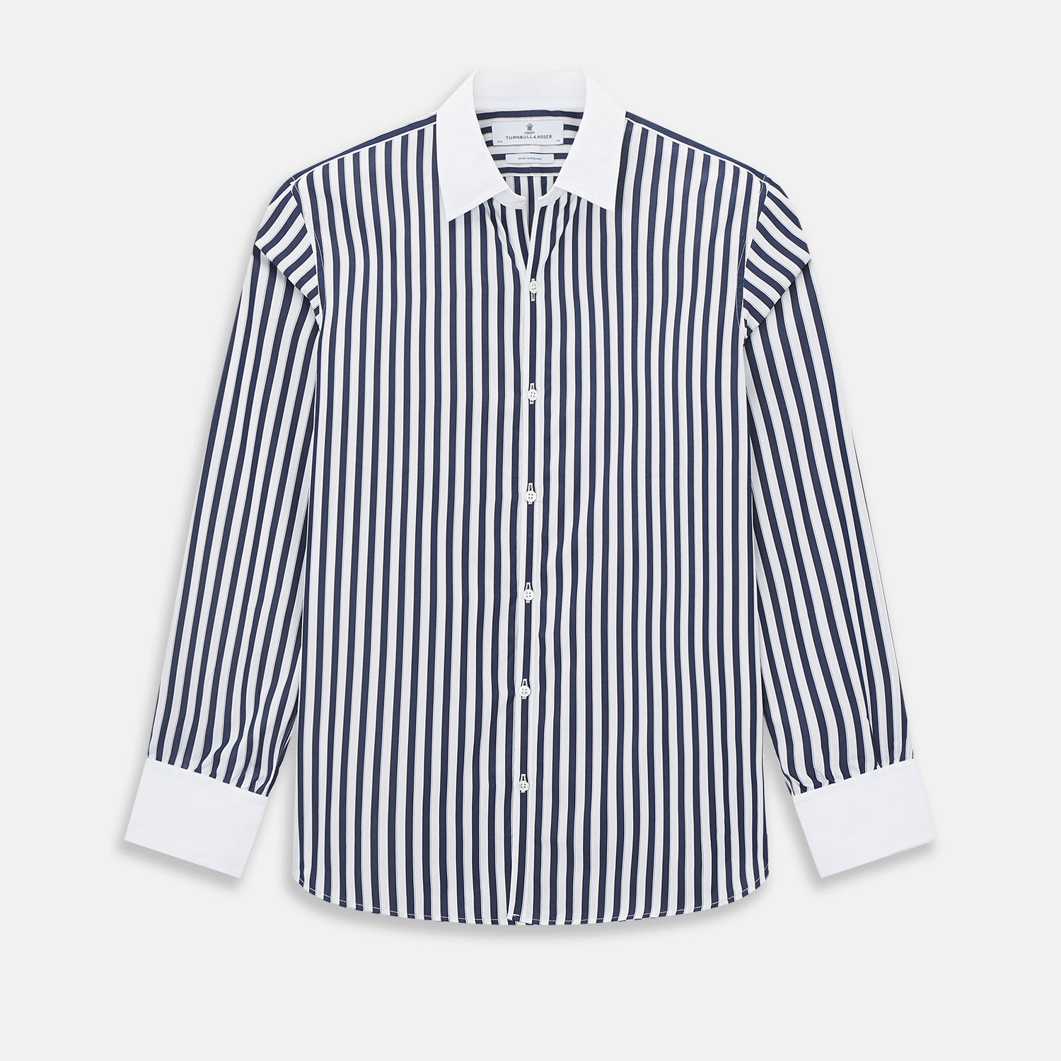 View 1 of product SHIRTS RF WH WINDSOR OPEN CLR WH 3BC NAVY STRIPE 14.5