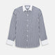 SHIRTS RF WH WINDSOR OPEN CLR WH 3BC NAVY STRIPE 14.5
