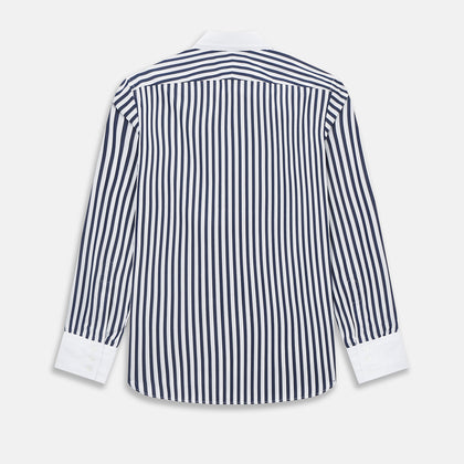 SHIRTS RF WH WINDSOR OPEN CLR WH 3BC NAVY STRIPE Image 2