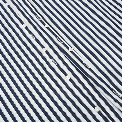 SHIRTS RF WH WINDSOR OPEN CLR WH 3BC NAVY STRIPE Image 6