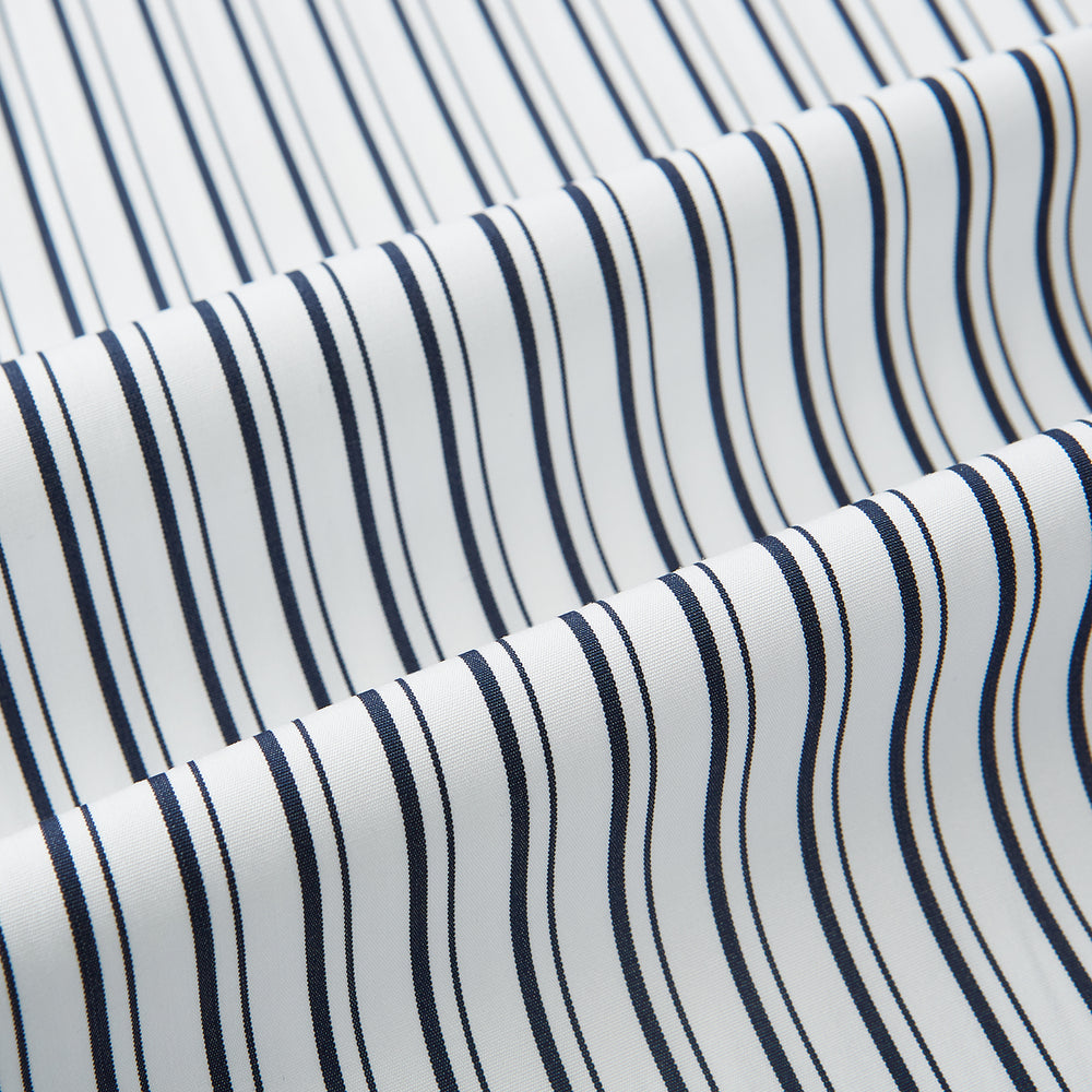 SHIRTS RF WH WINDSOR OPEN CLR WH 3BC NAVY STRIPE 19