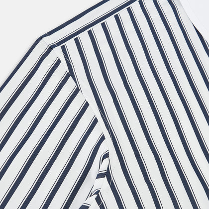 SHIRTS RF WH WINDSOR OPEN CLR WH 3BC NAVY STRIPE Image 5