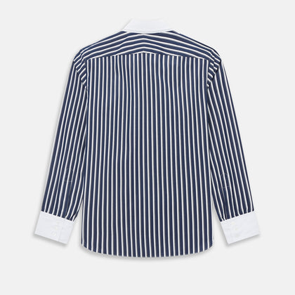 SHIRTS RF WH WINDSOR OPEN CLR WH 3BC WH STR ON NVY Image 2