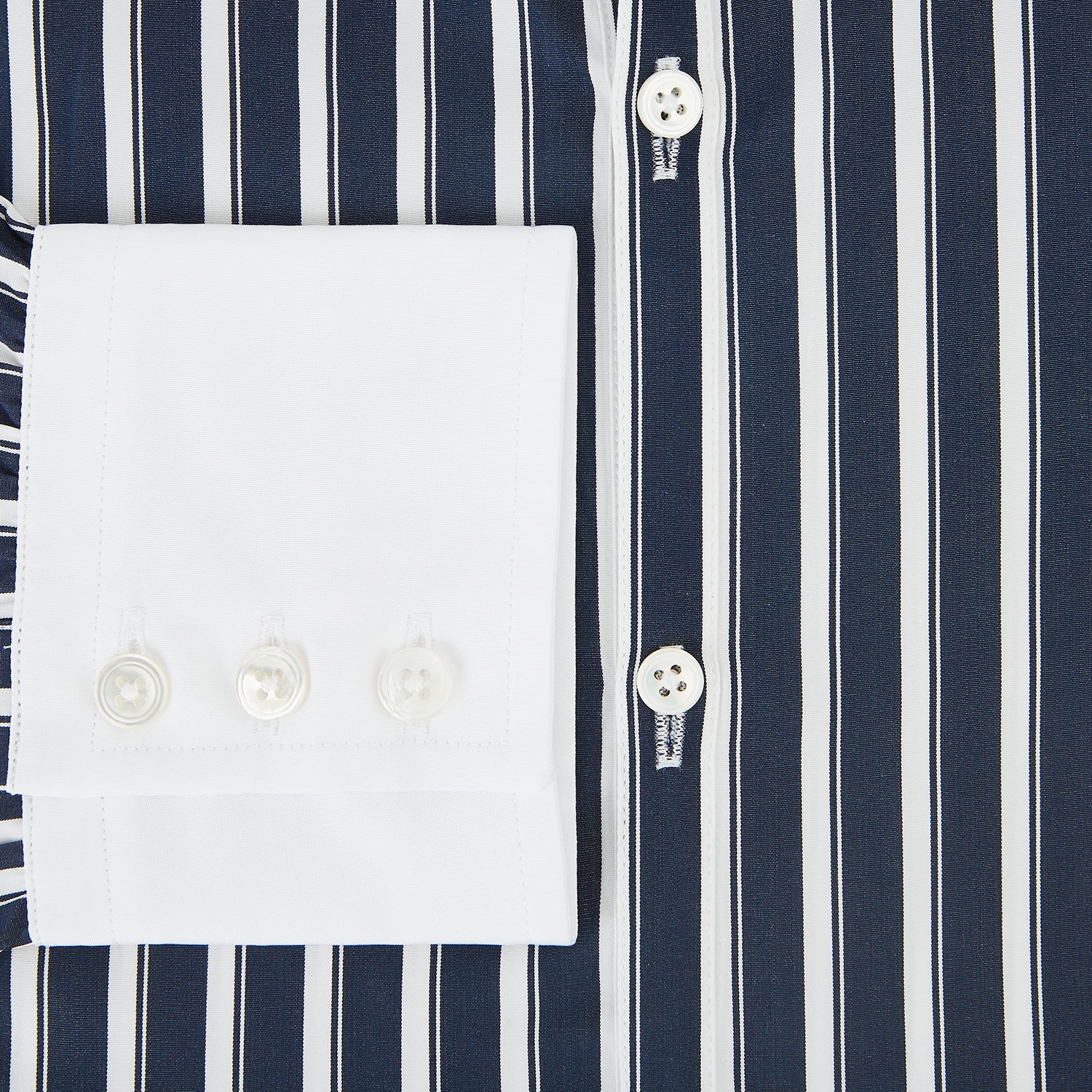 View 4 of product SHIRTS RF WH WINDSOR OPEN CLR WH 3BC WH STR ON NVY 15