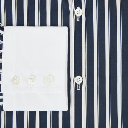 SHIRTS RF WH WINDSOR OPEN CLR WH 3BC WH STR ON NVY Image 3