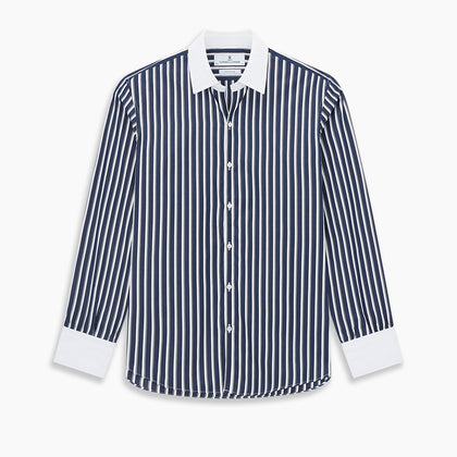 SHIRTS RF WH WINDSOR OPEN CLR WH 3BC WH STR ON NVY Image 8