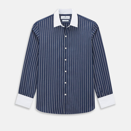 SHIRTS RF WH WINDSOR OPEN CLR WH 3BC WH STR ON NVY