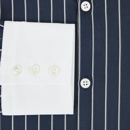 SHIRTS RF WH WINDSOR OPEN CLR WH 3BC WH STR ON NVY Image 3