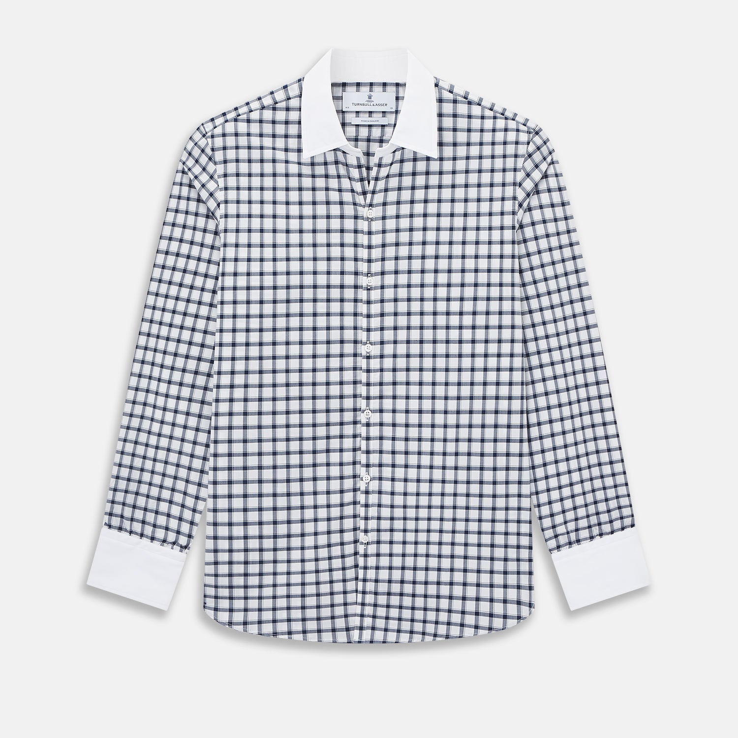 View 1 of product SHIRTS RF WH WINDSOR OPEN CLR WH 3BC NAVY CHECK 18.5