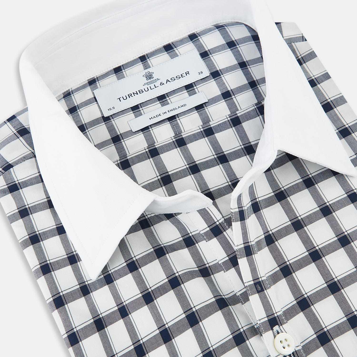 View 2 of product SHIRTS RF WH WINDSOR OPEN CLR WH 3BC NAVY CHECK 18.5