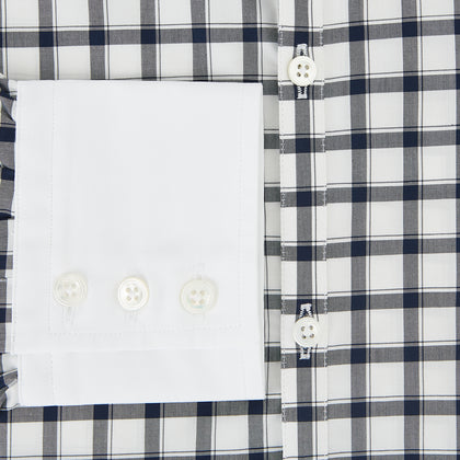 SHIRTS RF WH WINDSOR OPEN CLR WH 3BC NAVY CHECK Image 3