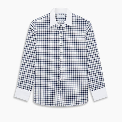 SHIRTS RF WH WINDSOR OPEN CLR WH 3BC NAVY CHECK Image 8