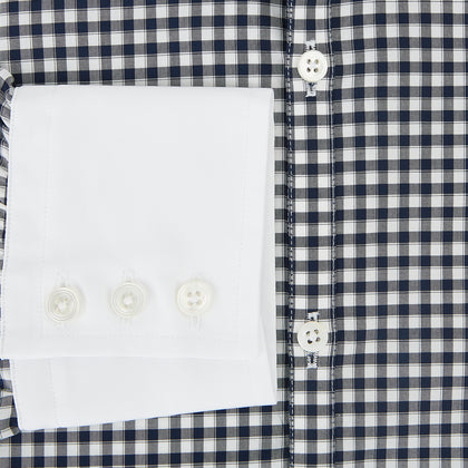 SHIRTS RF WH WINDSOR OPEN CLR WH 3BC NAVY CHECK Image 3