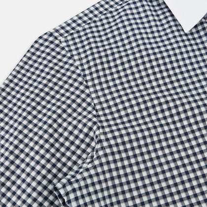 SHIRTS RF WH WINDSOR OPEN CLR WH 3BC NAVY CHECK Image 5