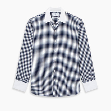 SHIRTS RF WH WINDSOR OPEN CLR WH 3BC NAVY CHECK Image 8
