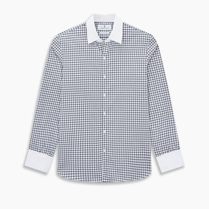 SHIRTS RF WH WINDSOR OPEN CLR WH 3BC NAVY CHECK Image 8