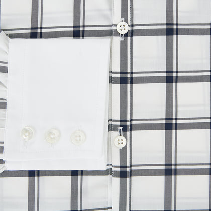 SHIRTS RF WH WINDSOR OPEN CLR WH 3BC NAVY CHECK Image 3