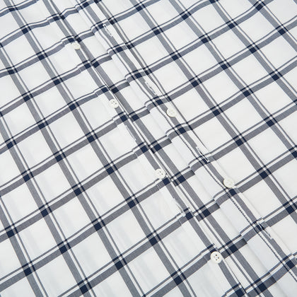 SHIRTS RF WH WINDSOR OPEN CLR WH 3BC NAVY CHECK Image 6