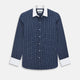 SHIRTS RF WH WINDSOR OPEN CLR WH 3BC WH CHK ON NVY 14.5