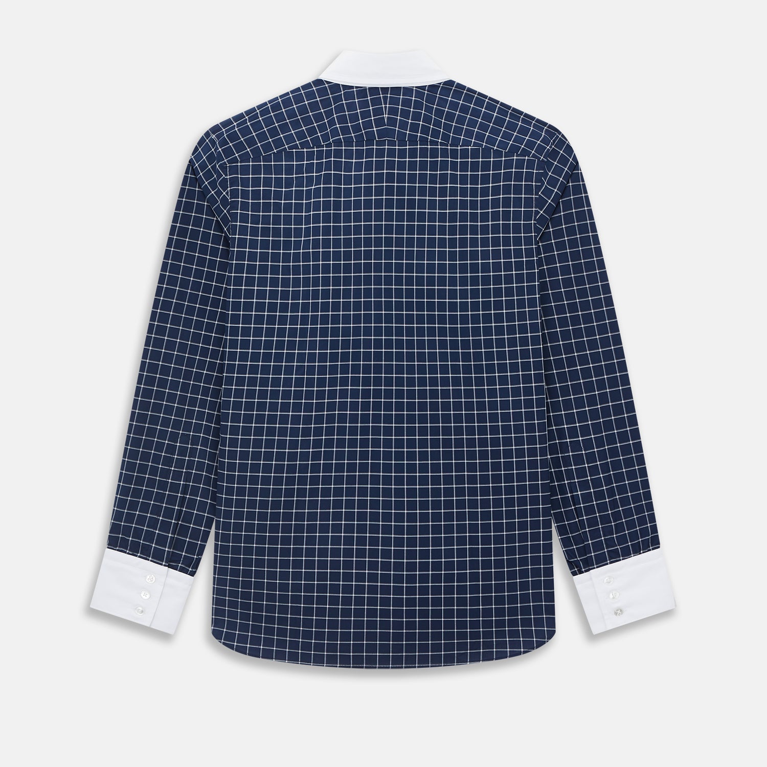View 3 of product SHIRTS RF WH WINDSOR OPEN CLR WH 3BC WH CHK ON NVY 14.5
