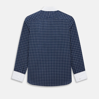 SHIRTS RF WH WINDSOR OPEN CLR WH 3BC WH CHK ON NVY Image 2