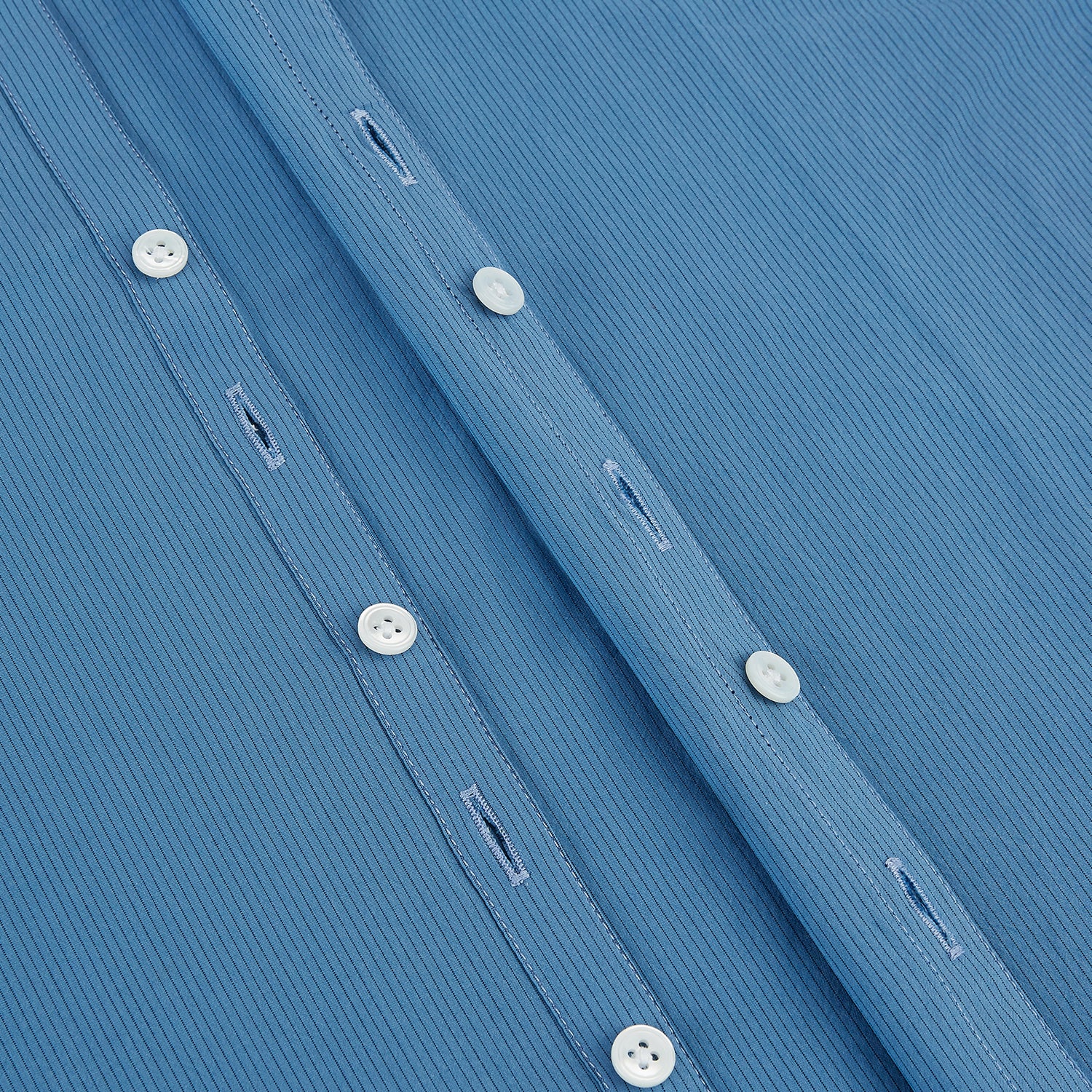 Image 7 of product Colony Blue Pinstripe Westminster Shirt with Contrast Collar & Cuffs 19