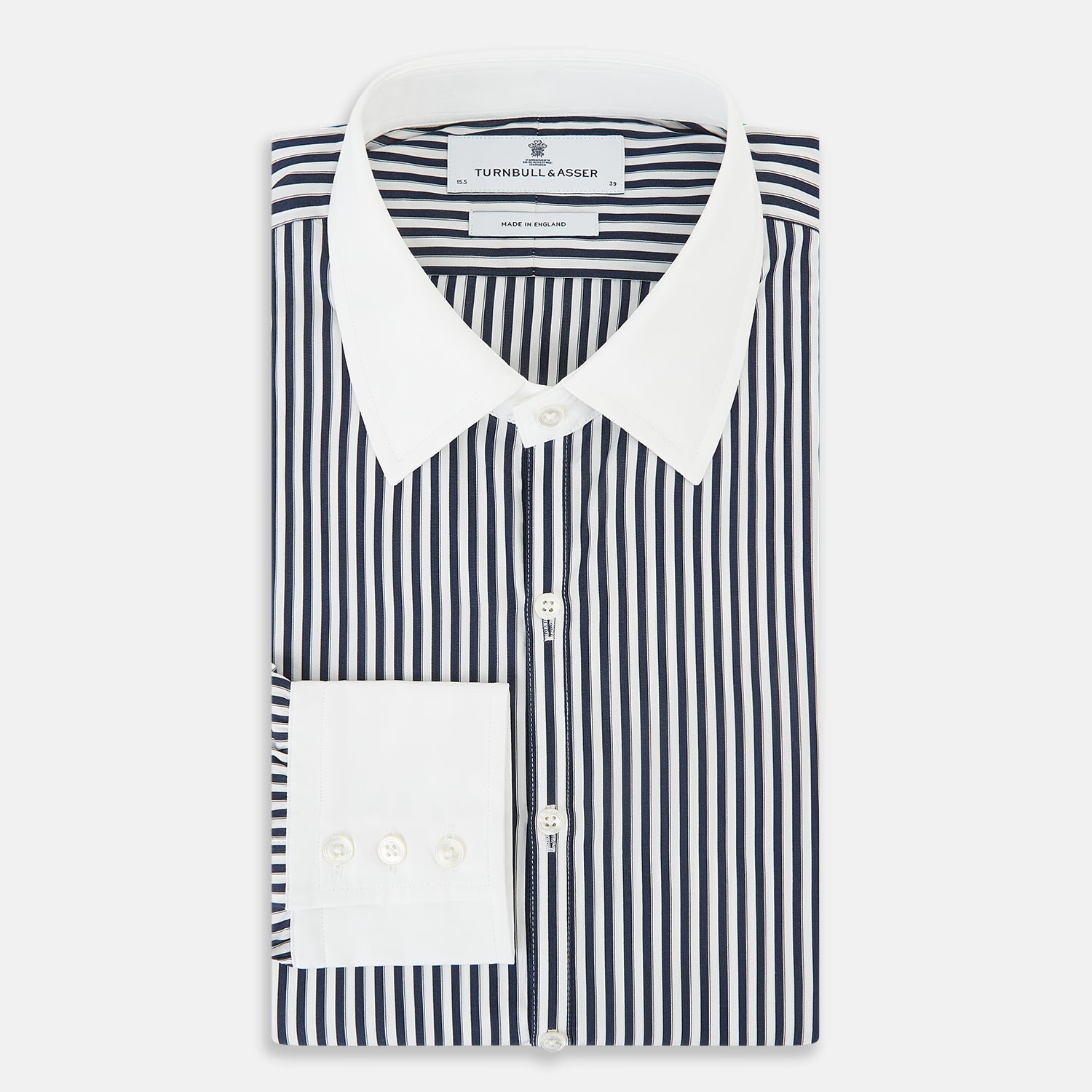 View 5 of product SHIRTS RF WH WESTMINSTER CLSD CLR WH 3BC NVY STR 18.5