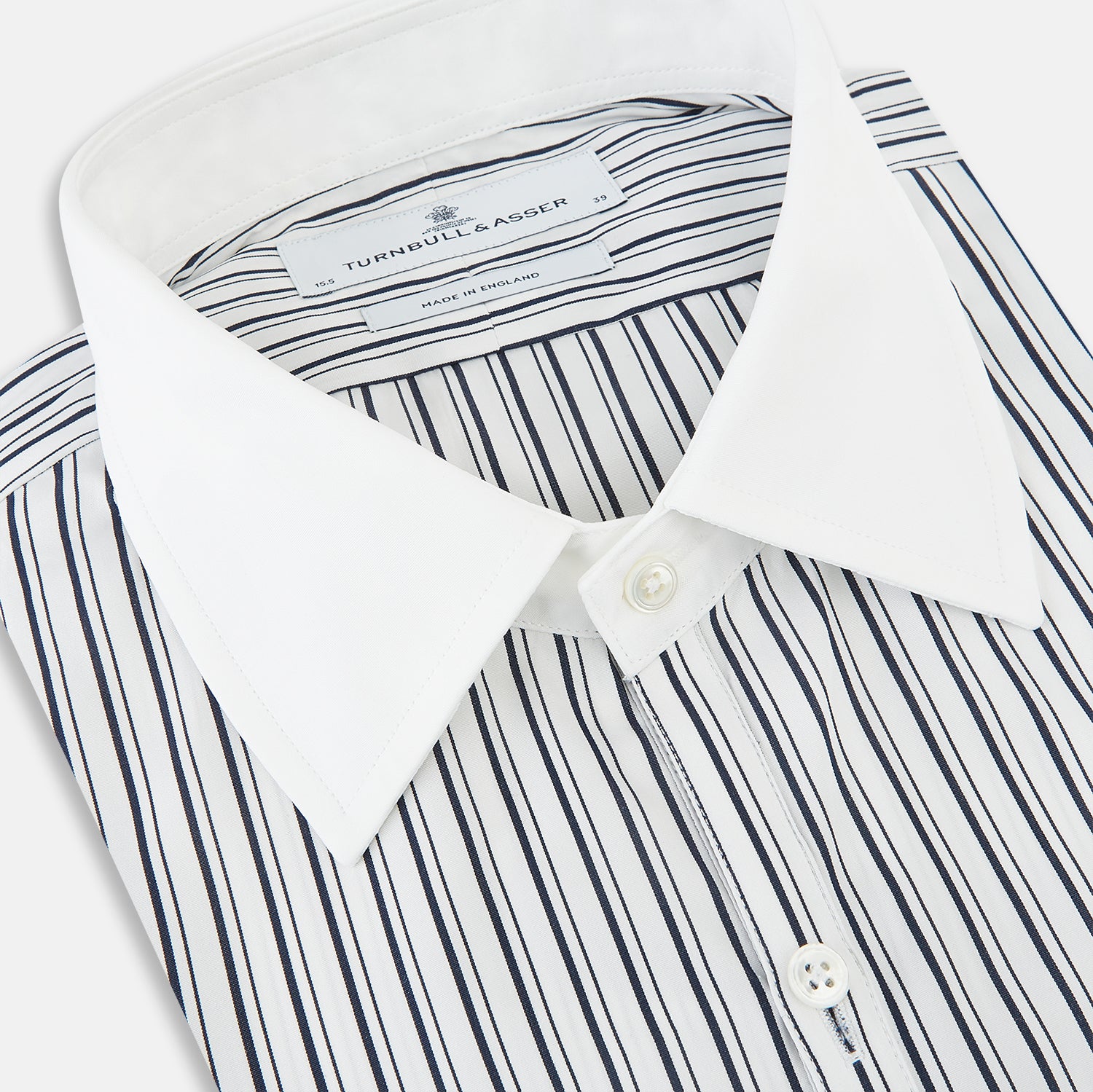 View 2 of product SHIRTS RF WH WESTMINSTER CLSD CLR WH 3BC NVY STR 14.5