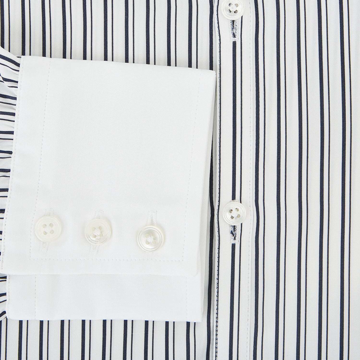 View 4 of product SHIRTS RF WH WESTMINSTER CLSD CLR WH 3BC NVY STR 14.5