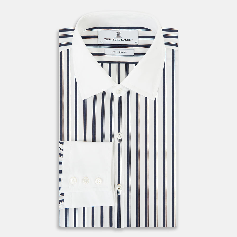 SHIRTS RF WH WESTMINSTER CLSD CLR WH 3BC NVY STR 14.5