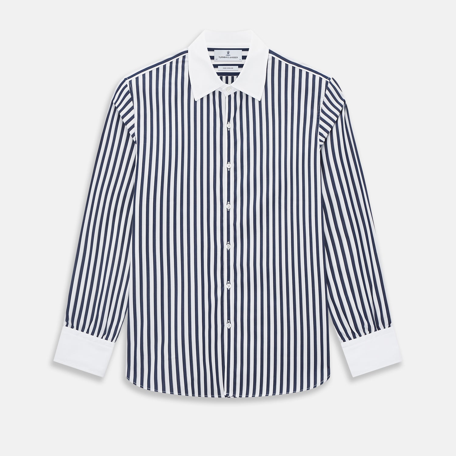 View 1 of product SHIRTS RF WH WESTMINSTER CLSDCR WH 3BC WHT STR NVY 14.5